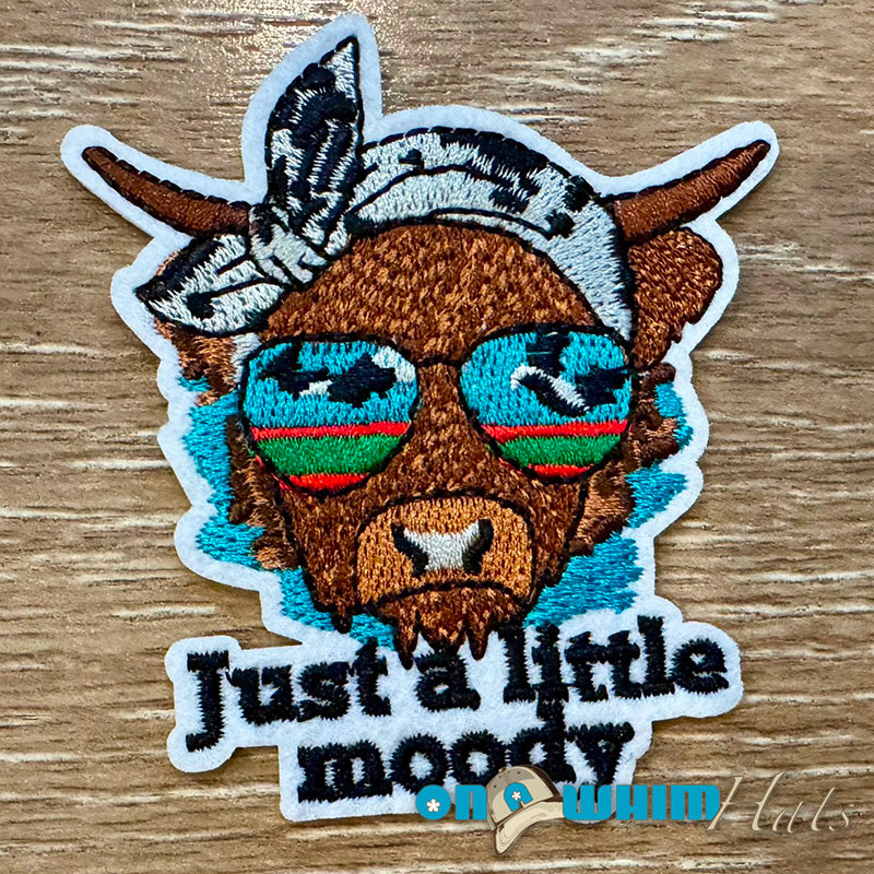 Moody Embroidered Iron-On Patch