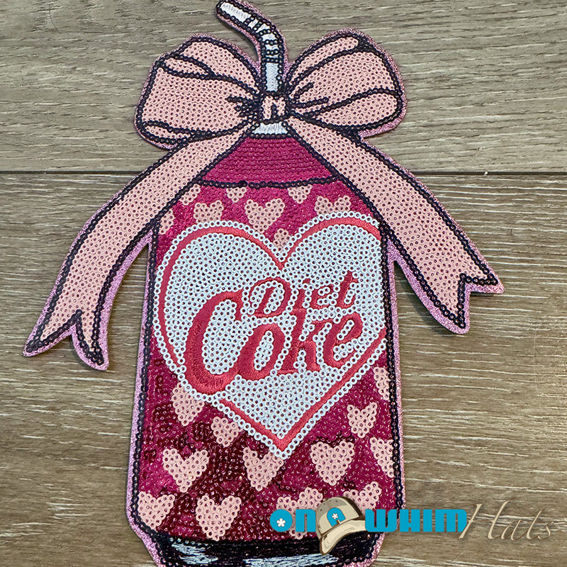 XL Diet Coke Iron-On Patch (shirt size)