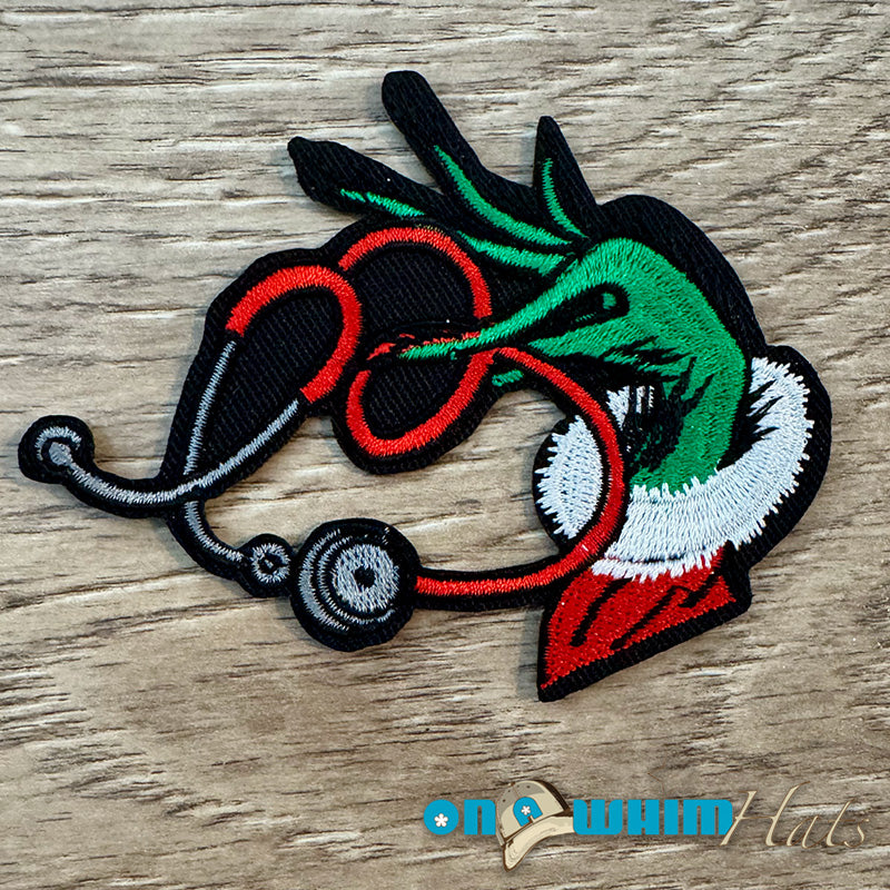 Grinch Doctor Iron-On Patch