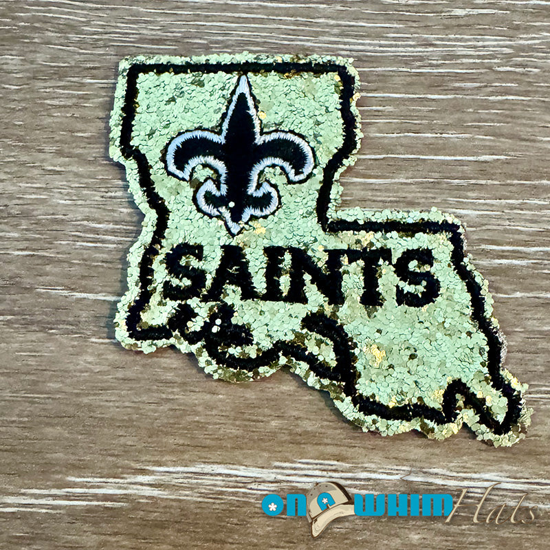 Saints Sequin Iron-On Patch