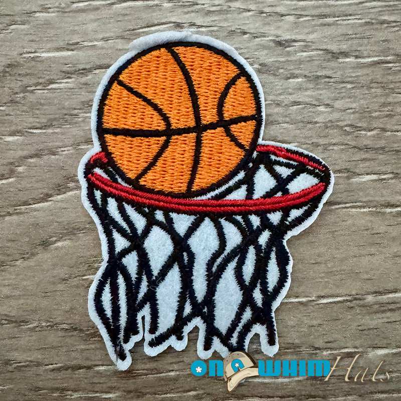 Basketball Hoop Iron-On Patch