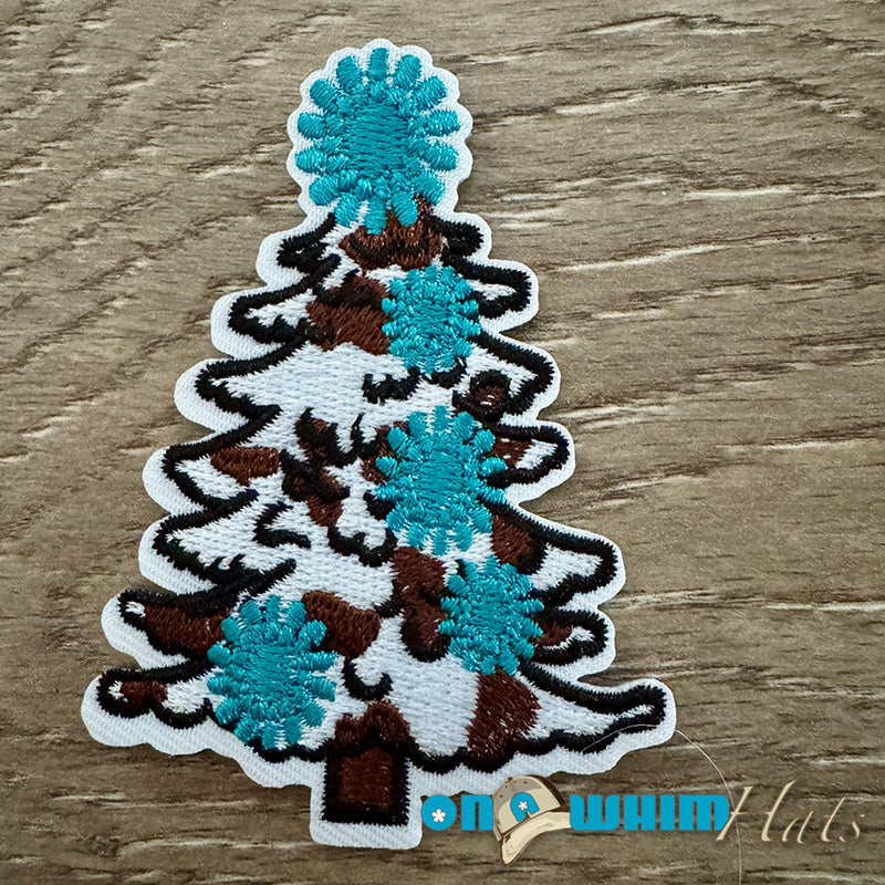 Western Christmas Tree Iron-On Patch
