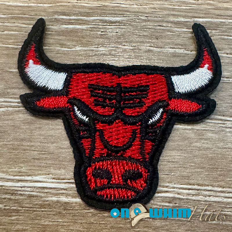 Bulls Embroidered Iron-On Patch