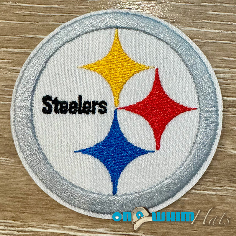 Steelers Round Embroidered Iron-On Patch
