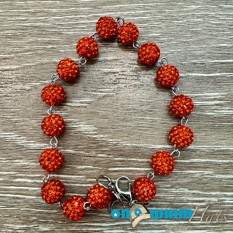 Red Sparkly Hat Chain