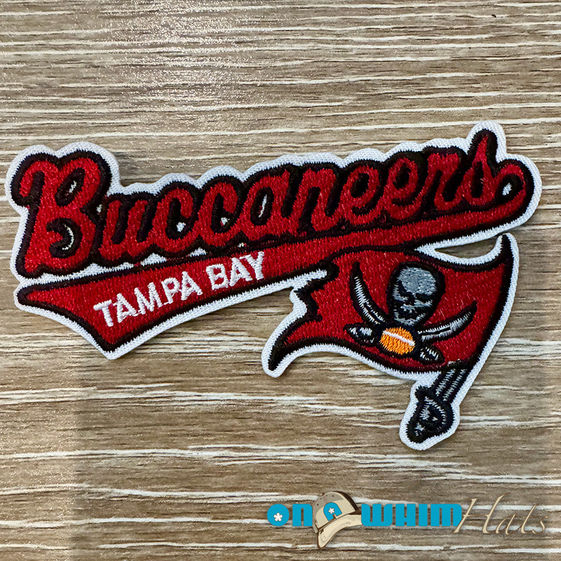 Tampa Bay Buccaneers Script Embroidered Iron-On Patch