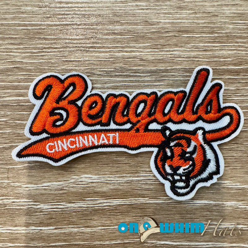 Bengals Script Embroidered Iron-On Patch