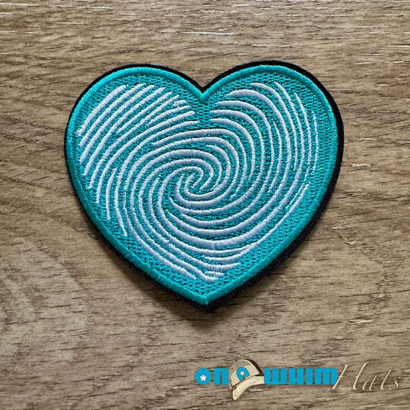 DNA Heart Iron-On Patch
