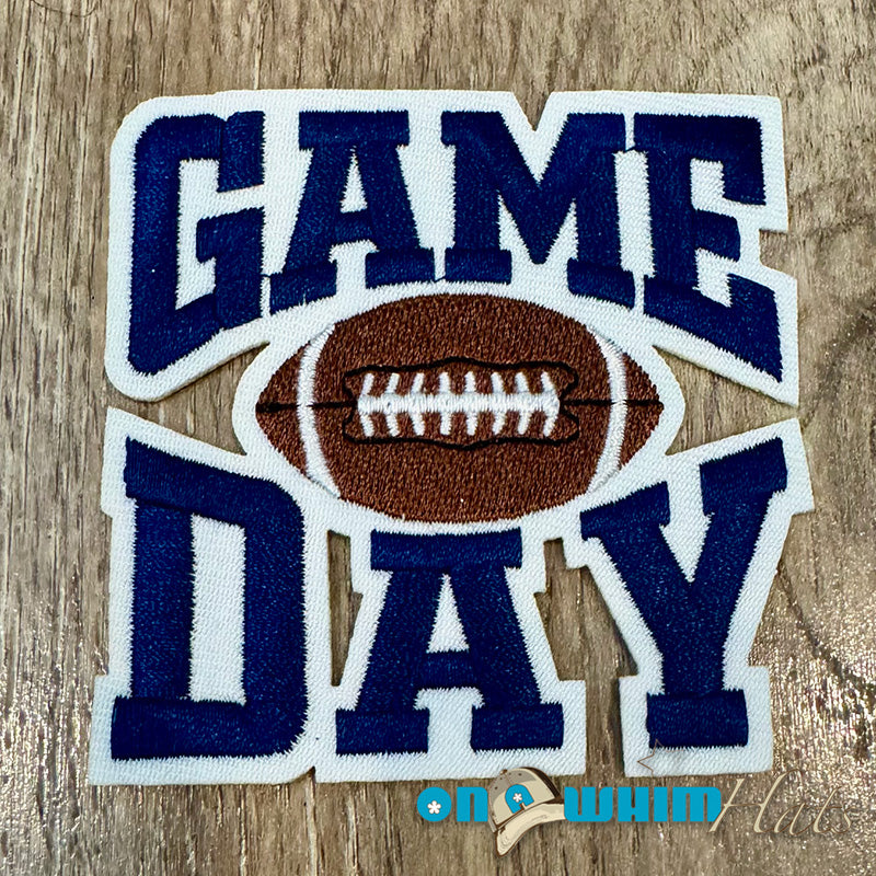 Football Game Day Embroidered Iron-On Patch