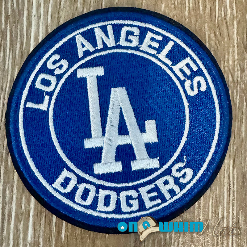 Dodgers Circle Embroidered Iron-On Patch