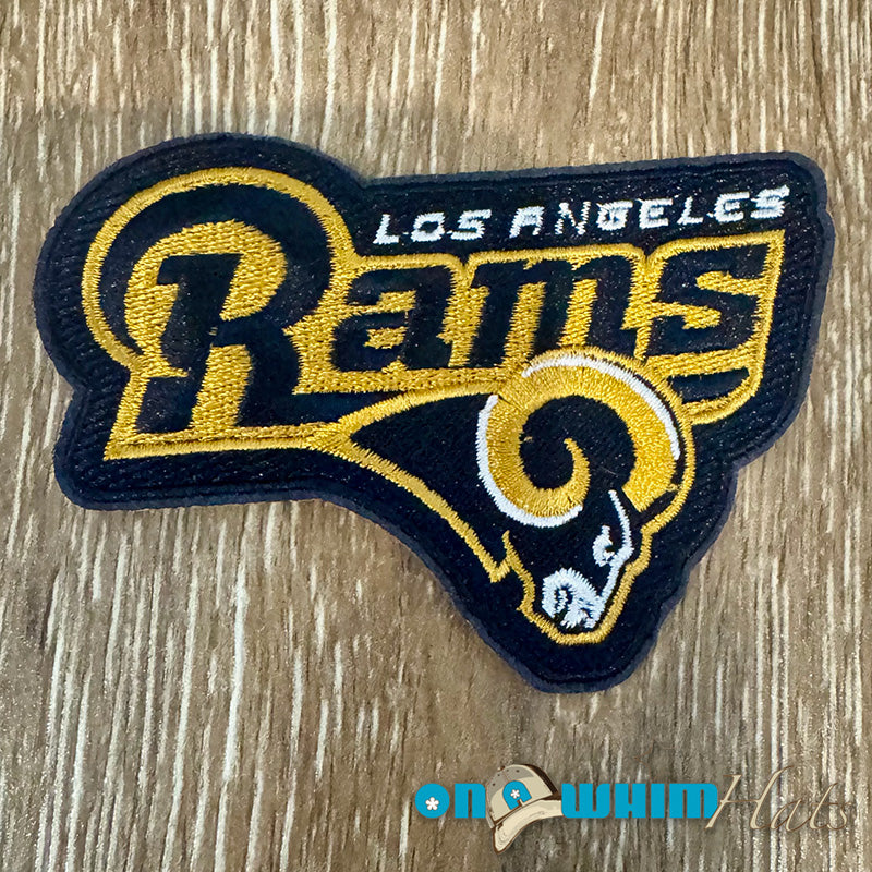 Rams Blue and Gold Embroidered Iron-On Patch
