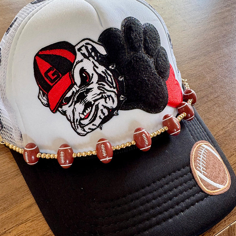 Bulldogs White Trucker Hat