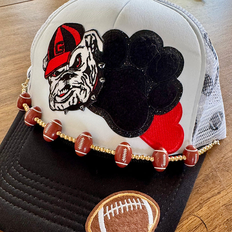 Bulldogs White Trucker Hat