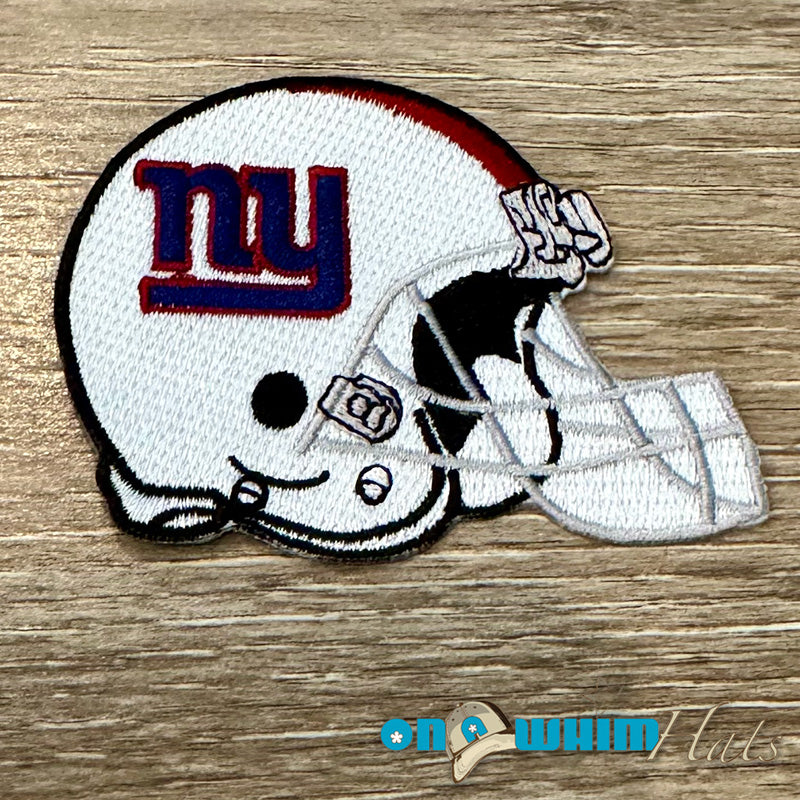 Giants Helmet Embroidered Iron-On Patch