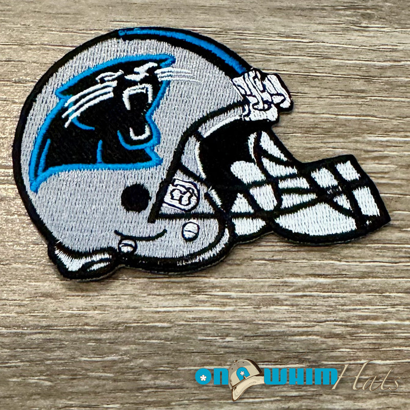 Panthers Helmet Embroidered Iron-On Patch