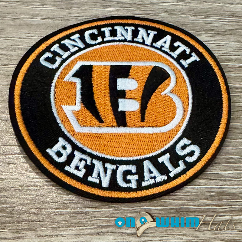 Bengals Round Embroidered Iron-On Patch