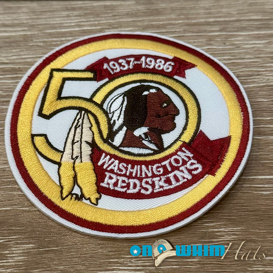Redskins Anniversary Embroidered Iron-On Patch