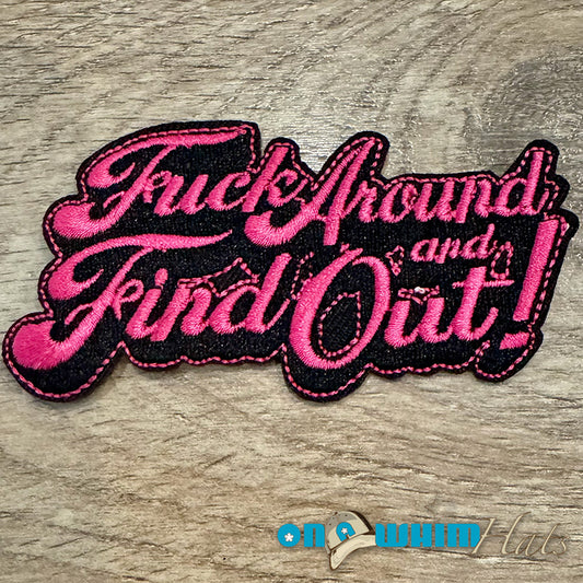 F Around Iron-On Patch