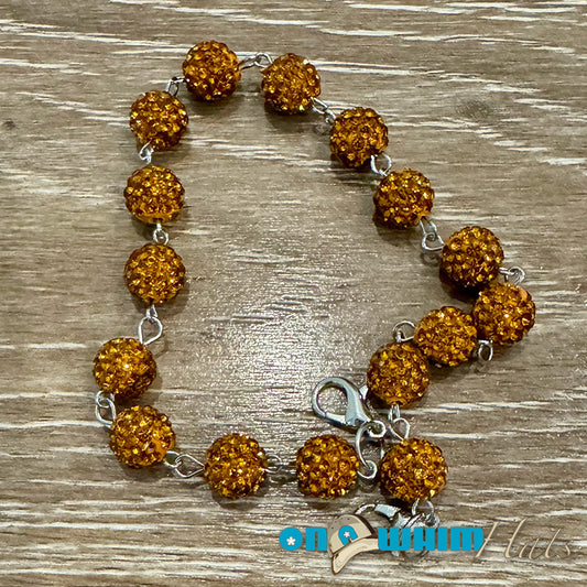 Bronze Sparkly Hat Chain