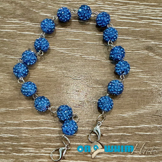 Blue Sparkly Hat Chain