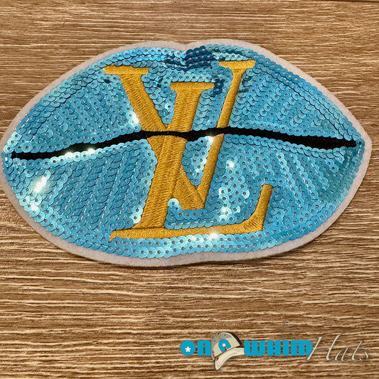 LV Lips T-Shirt Size Designer Inspired Iron-On Patch