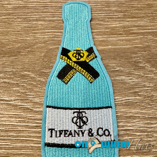 Tiffany Champagne Designer Inspired Iron-On Patch