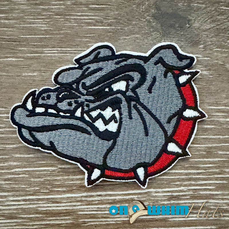 Angry Georgia Bulldogs Embroidered Iron-On Patch