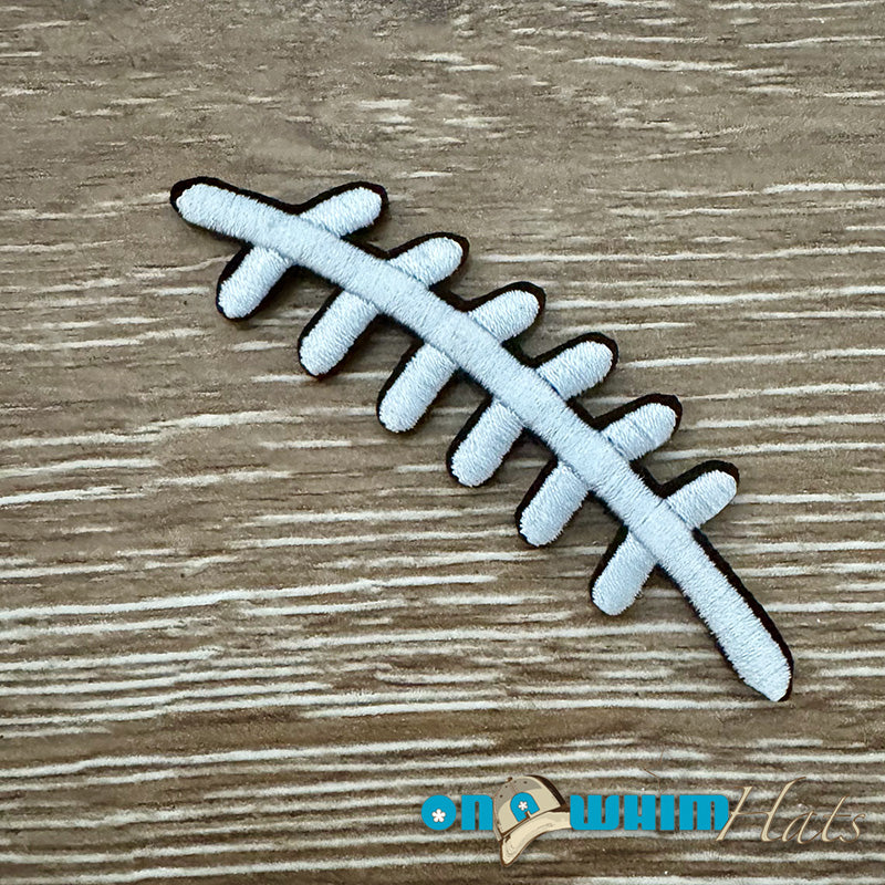 Football Lace Iron-On Patch