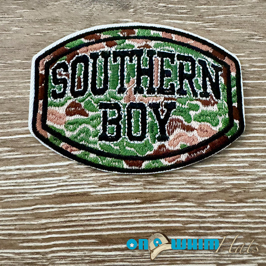 Southern Boy Embroidered Iron-On Patch