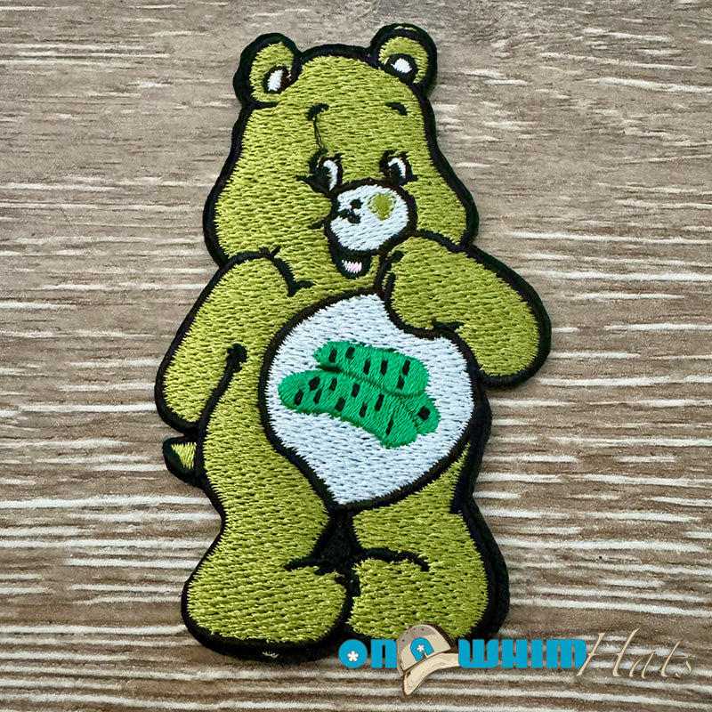 Pickle Care Bear Iron-On Patch