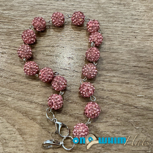 Pink Sparkly Hat Chain