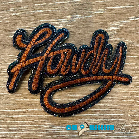 Howdy Rope Embroidered Iron-On Patch