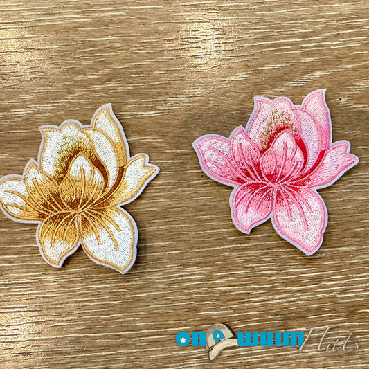 Floral Dreams Embroidered Iron-On Patch