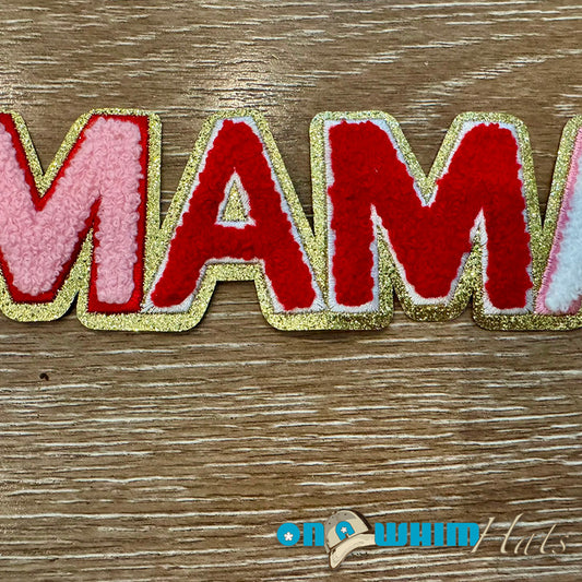 Large Mama Chenille Iron-On Patch