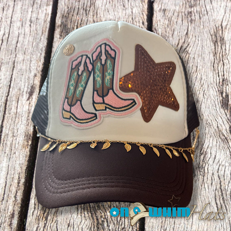 Boots on the Ground Handmade Trucker Hat