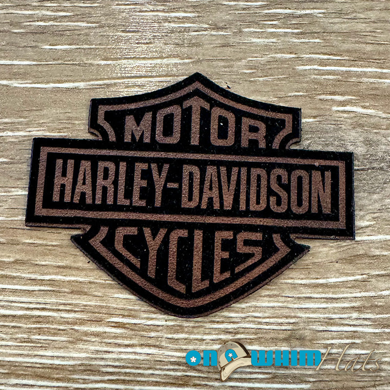 Leatherette Harley Davidson Iron-On Patch