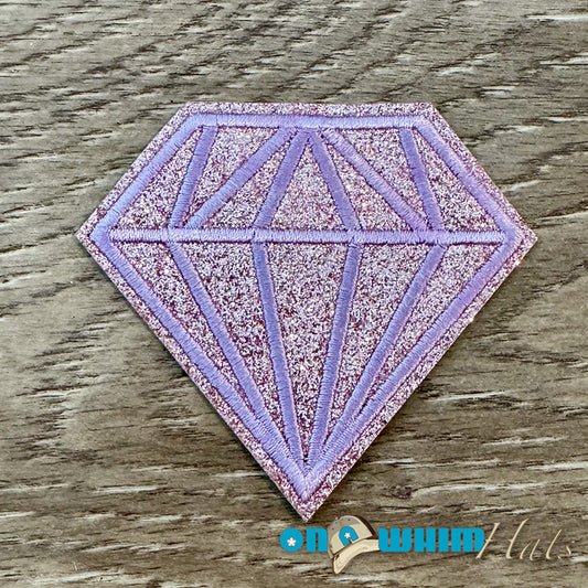 Pink Diamond Iron-On Patch