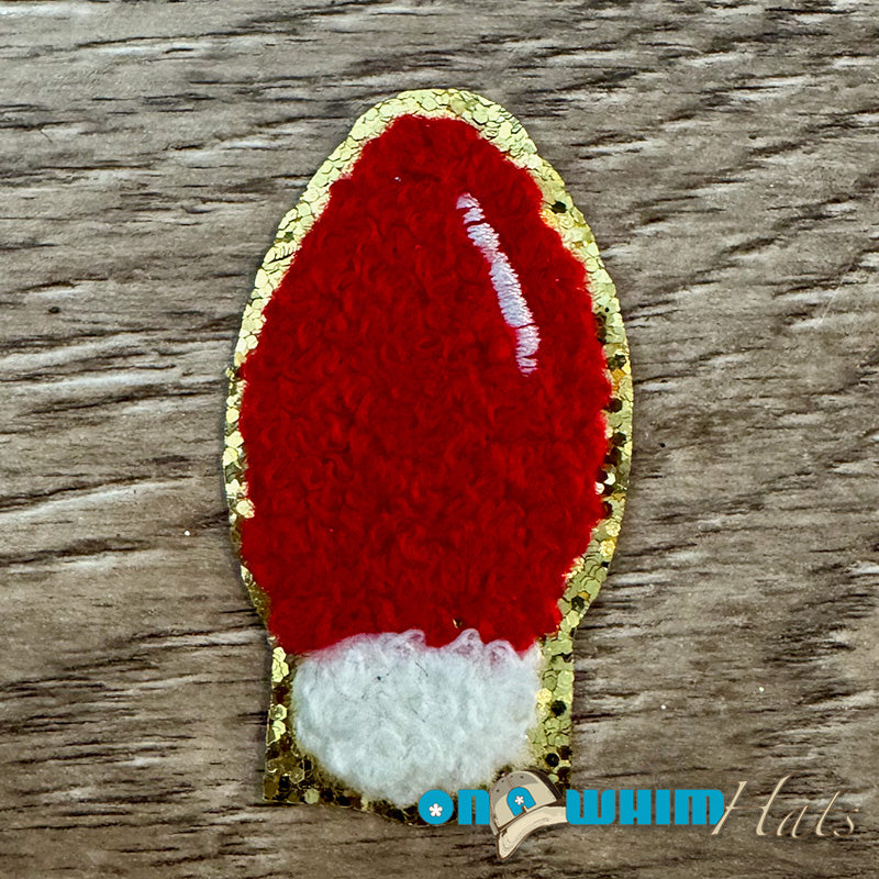Christmas Light Chenille Iron-On Patch