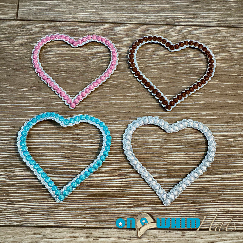 Western Hollow Hearts Iron-On Patch