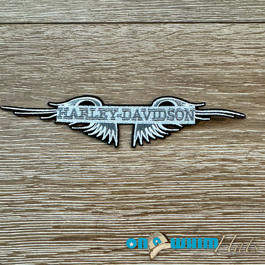 Harley Davidson Eagle Grey Iron-On Patch