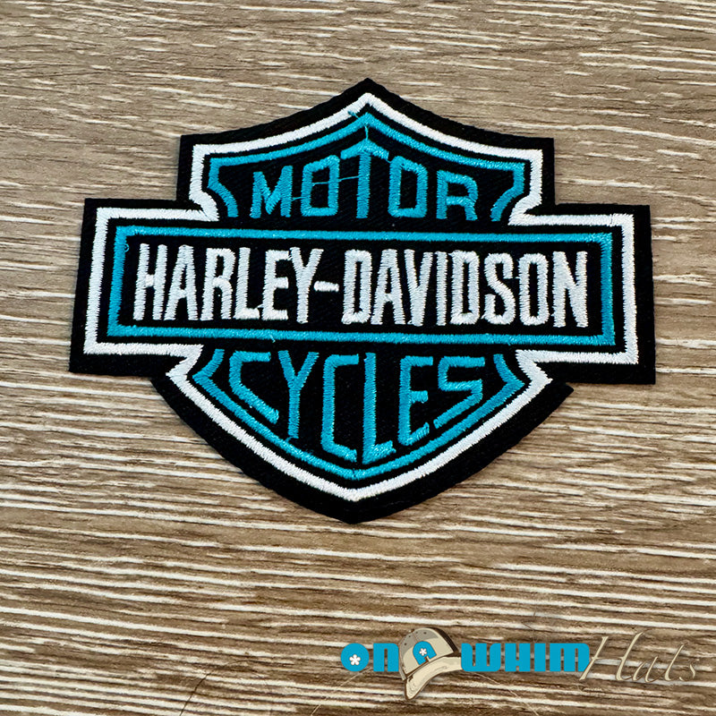 Harley-Davidson Blue Iron-On Patch