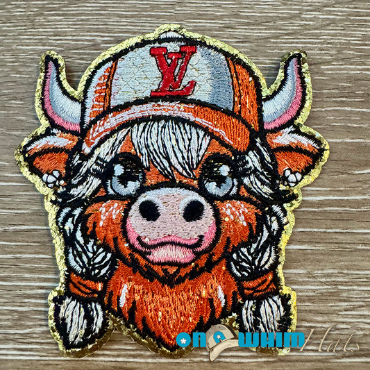 Highland Cow XL Iron-On Patch
