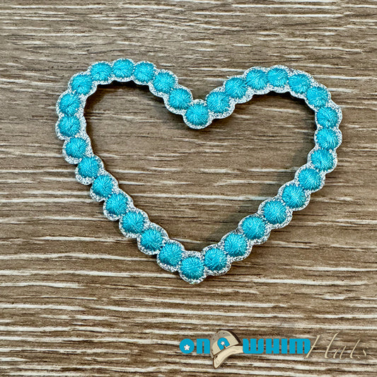 Western Hollow Heart Iron-On Patch