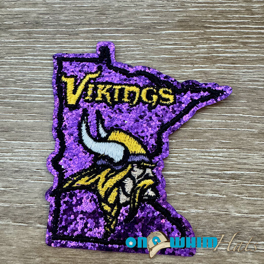 Vikings Sequin Iron-On Patch