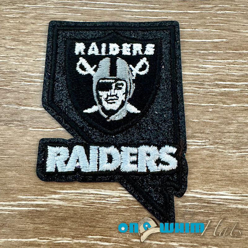 Raiders Glitter Iron-On Patch