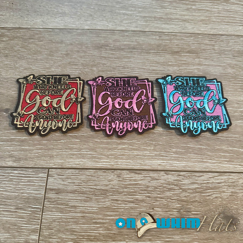 Kneel Before God Iron-On Patch