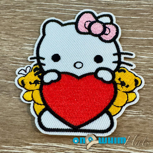 Hello Kitty Heart Iron-On Patch