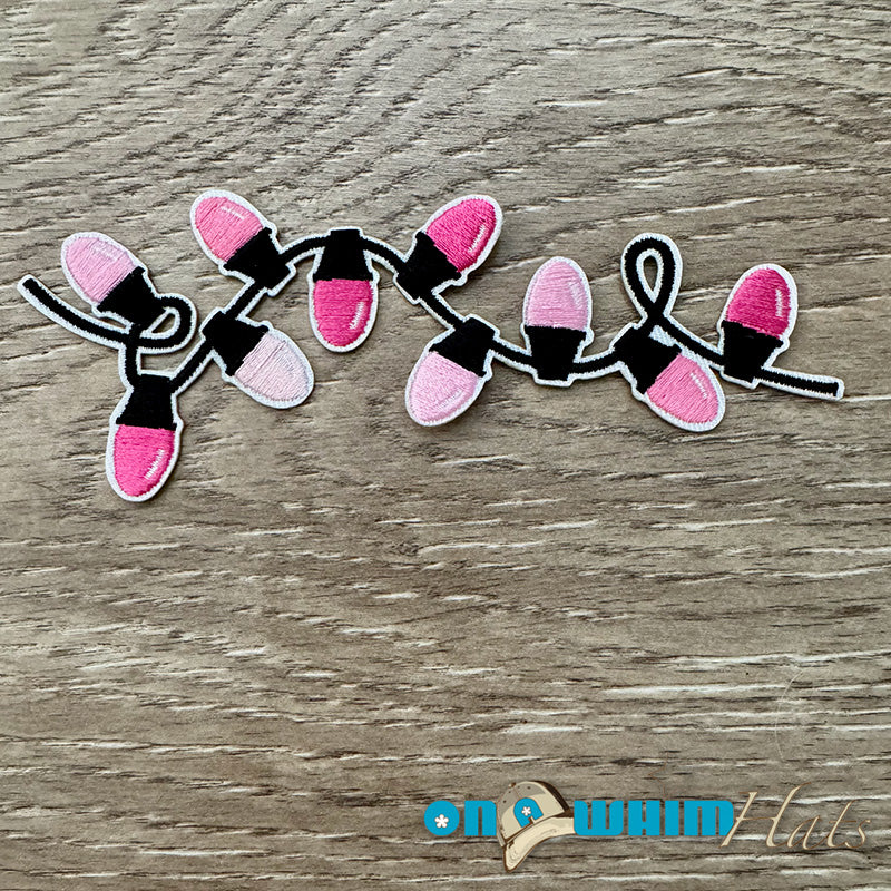 Christmas Lights Iron-On Patch