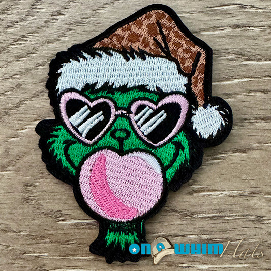 Grinch Bubblegum Iron-On Patch