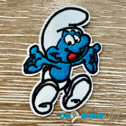 Smurf Iron-On Patch